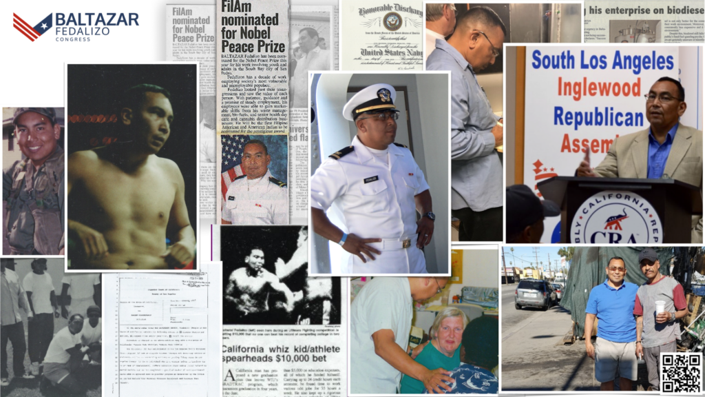 Baltazar Fedalizo Candidate for Congress Life Collage